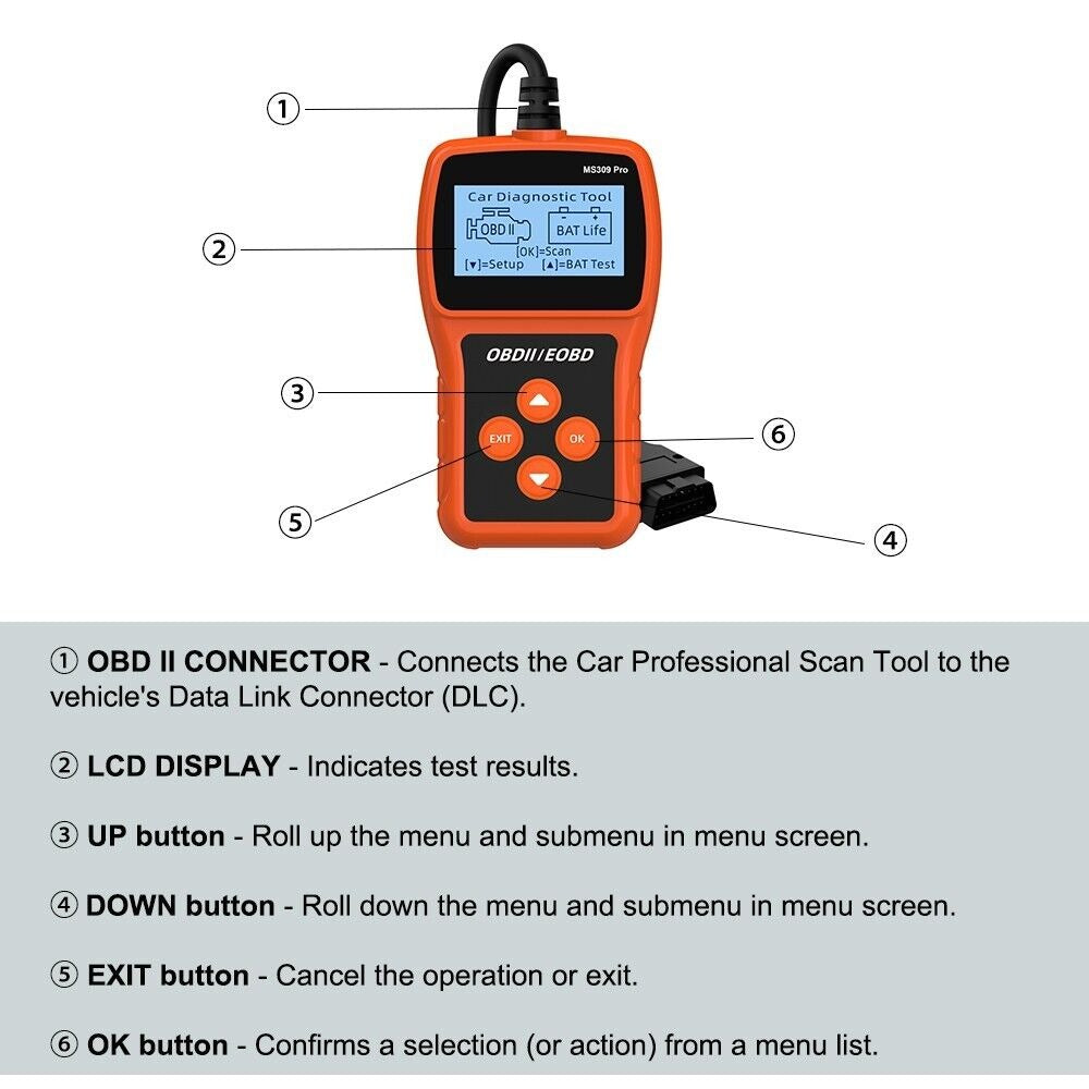 OBD-MS309: Automotive diagnostic tool OBD