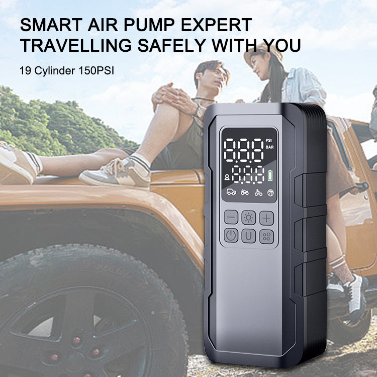 Air-LP8:150PSI Portable Air Compressor for Car Tires with Digital Pressure Gauge and 20000mAh Battery