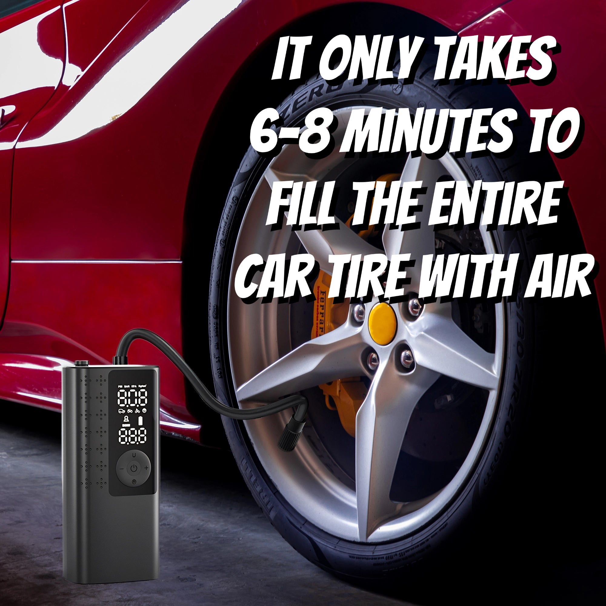 Air-T01: Inflate Anytime, Anywhere: T01 Cordless Air Pump