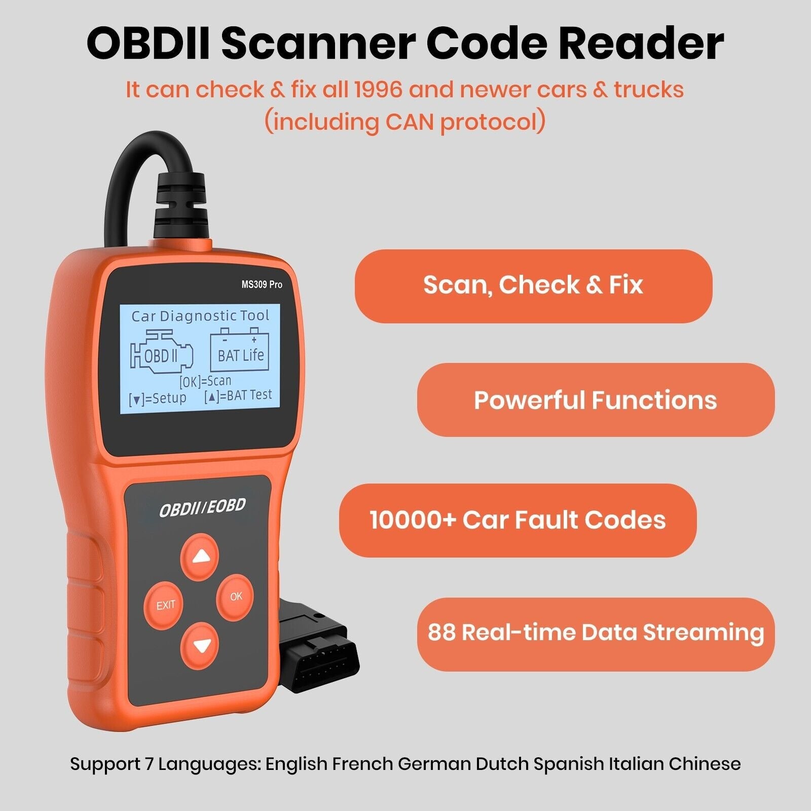 OBD-MS309: Automotive diagnostic tool OBD