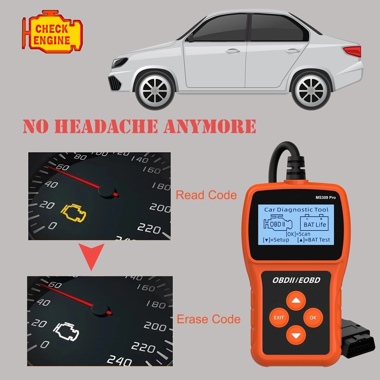 OBD-MS309: Automotive diagnostic tool OBD