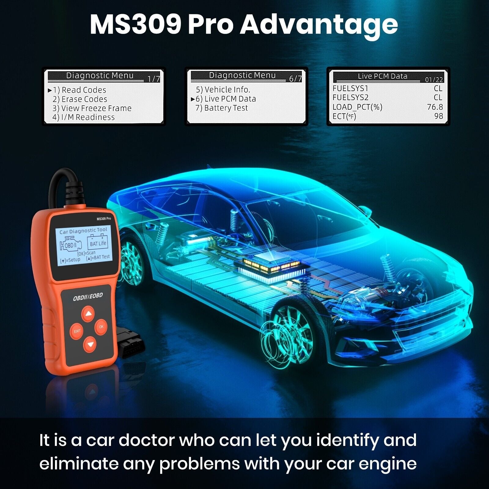 OBD-MS309: Automotive diagnostic tool OBD